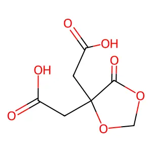 5-Oxo-1,3-dioxolane-4,4-diacetic acid structure