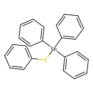Phenylthiotriphenyltin structure