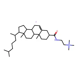 N,N,N-Trimethyl-N'-cholesteryl amidoethyl ammonium structure