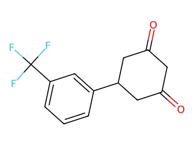 5-(3-(Trifluoromethyl)phenyl)cyclohexane-1,3-dione structure