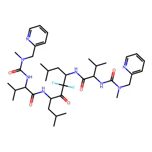 Bis(Val-NH)-diF-acetone deriv. structure