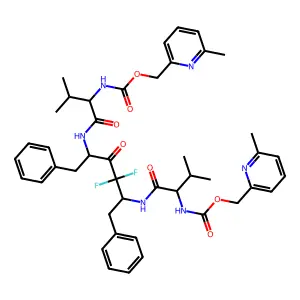 Bis(Val-NH)-diF-acetone deriv. structure
