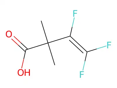 3-Butenoic acid, 3,4,4-trifluoro-2,2-dimethyl- structure