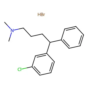 4-(3-Chlorophenyl)-N,N-dimethyl-4-phenylbutan-1-amine--hydrogen bromide (1/1) structure