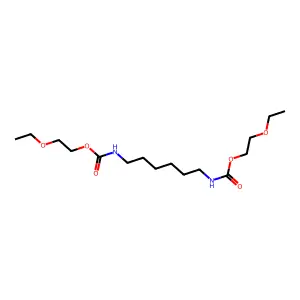2-ethoxyethyl N-[6-(2-ethoxyethoxycarbonylamino)hexyl]carbamate structure