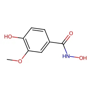 N,4-Dihydroxy-3-methoxybenzamide structure