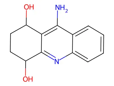 1,4-Acridinediol, 1,2,3,4-tetrahydro-9-amino- structure
