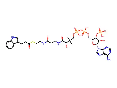 3-indolepropionyl-coenzyme A structure