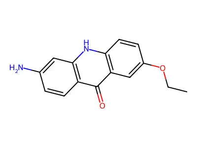 6-Amino-2-ethoxyacridin-9(10H)-one structure