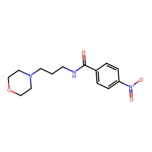 N-(3-morpholin-4-ylpropyl)-4-nitrobenzamide structure