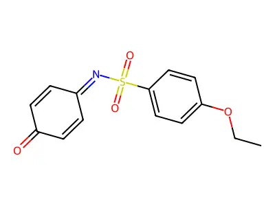 Benzenesulfonamide, 4-ethoxy-N-(4-oxo-2,5-cyclohexadien-1-ylidene)- structure