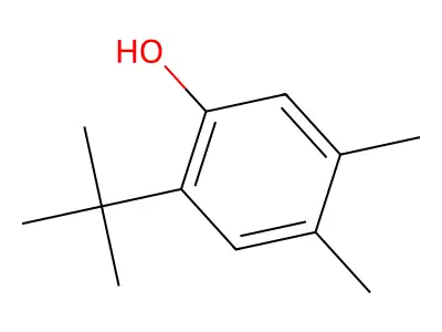 2-tert-Butyl-4,5-dimethylphenol structure