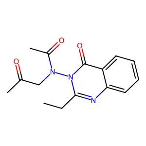Acetamide, N-(2-ethyl-4-oxo-3(4H)-quinazolinyl)-N-(2-oxopropyl)- structure