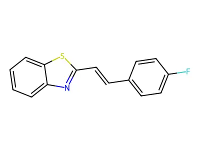 2-[2-(4-Fluorophenyl)ethenyl]-1,3-benzothiazole structure