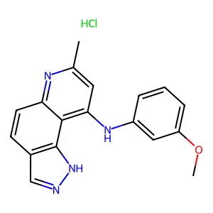 9-((3-methoxyphenyl)amino)-7-methyl-1H-pyrazolo(3,4-f)quinoline structure