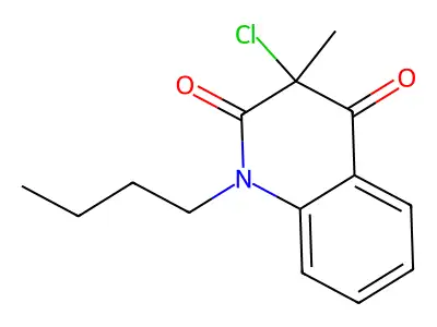 1-Butyl-3-chloro-3-methyl-1,2,3,4-tetrahydroquinoline-2,4-dione structure