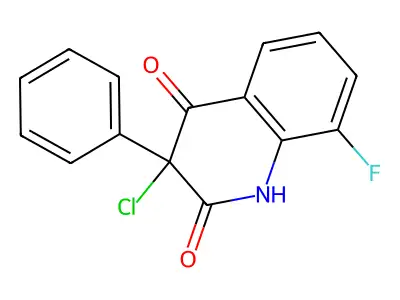 3-Chloro-8-fluoro-3-phenyl-1,2,3,4-tetrahydroquinoline-2,4-dione structure