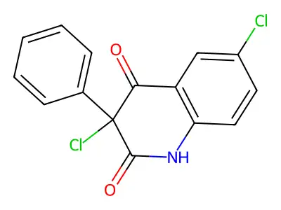 3,6-Dichloro-3-phenylquinoline-2,4(1H,3H)-dione structure