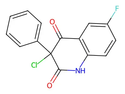 3-Chloro-6-fluoro-3-phenyl-1,2,3,4-tetrahydroquinoline-2,4-dione structure
