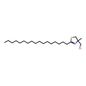 2-Heptadecyl-4-methyl-2-oxazoline-4-methanol structure