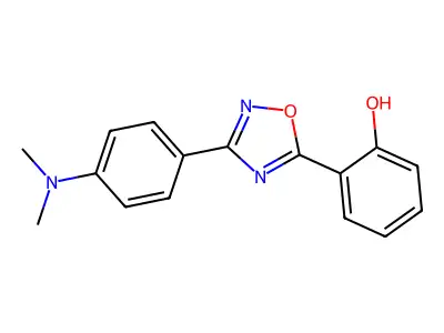 2-{3-[4-(Dimethylamino)phenyl]-1,2,4-oxadiazol-5-yl}phenol structure