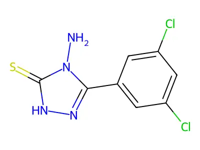 4-amino-5-(3,5-dichlorophenyl)-4H-1,2,4-triazole-3-thiol structure