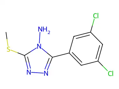 3-(3,5-dichlorophenyl)-5-(methylthio)-4H-1,2,4-triazol-4-amine structure