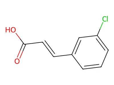 2-Propenoic acid, 3-(3-chlorophenyl)- structure