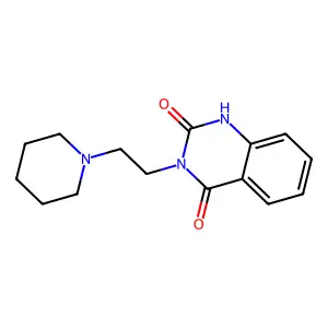 2-hydroxy-3-[2-(piperidin-1-yl)ethyl]quinazolin-4(3H)-one structure