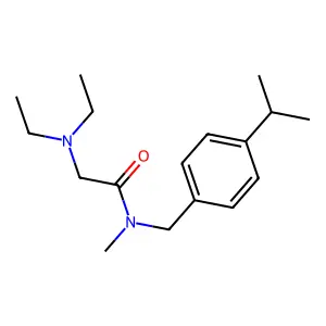 Acetamide, 2-(diethylamino)-N-(p-isopropylbenzyl)-N-methyl-, monohydrochloride structure