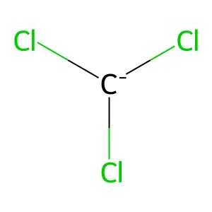 Methane, trichloro-, ion(1-) structure