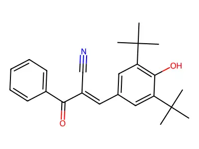 3-(3,5-Bis(tert-butyl)-4-hydroxyphenyl)-2-(phenylcarbonyl)prop-2-enenitrile structure