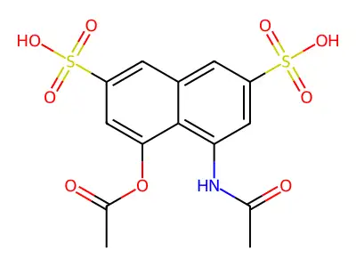 4AcNH-5AcO-Naphth-2,7diSO3H structure
