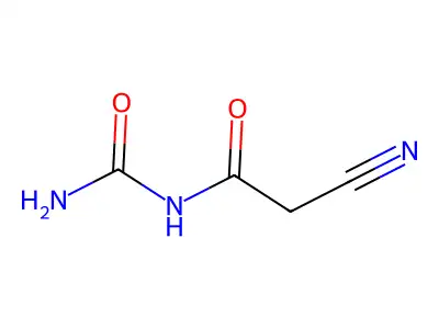 Acetamide, N-(aminocarbonyl)-2-cyano- structure