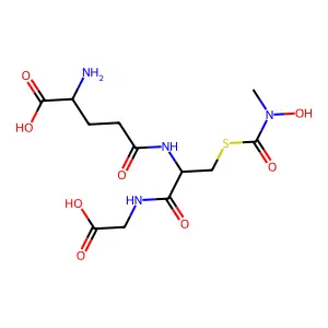 L-gamma-Glutamyl-S-((hydroxymethylamino)carbonyl)-L-cysteinylglycine structure