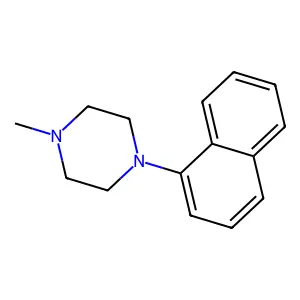 1-Methyl-4-(1-naphthyl)-piperazine structure
