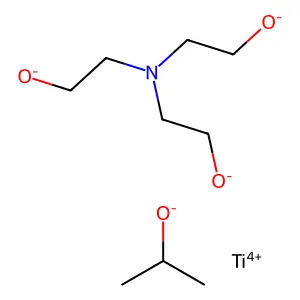 ((2,2',2''-Nitrilotris(ethanolato))(3-)-O,O',O'')(propan-2-olato)titanium structure