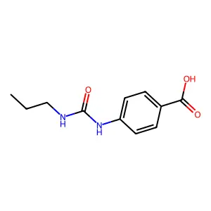 4-[(Propylamino)carbonylamino]benzoic acid structure