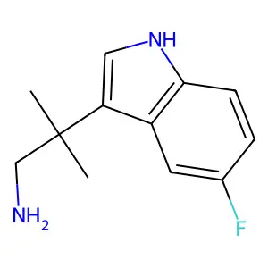 Indole, 3-(2-amino-1,1-dimethylethyl)-5-fluoro- structure