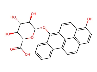 Benzo(a)pyrene-3,6-quinol monoglucuronide structure