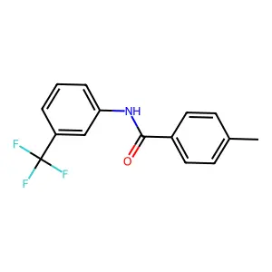 4-methyl-N-[3-(trifluoromethyl)phenyl]benzamide structure