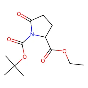 1-(1,1-Dimethylethyl) 2-ethyl (2S)-5-oxo-1,2-pyrrolidinedicarboxylate structure