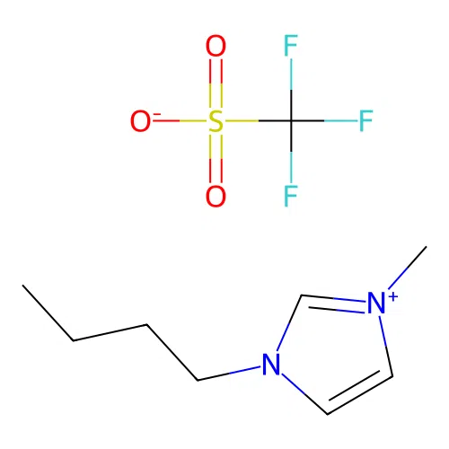1-Butyl-3-methylimidazolium trifluoromethanesulfonate structure