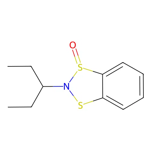 2-(1-Ethylpropyl)-1$l^{4},3,2-benzodithiazole 1-oxide structure