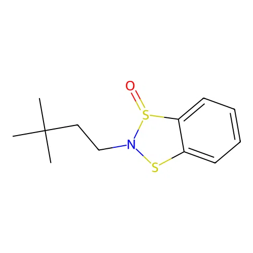 2-(3,3-Dimethylbutyl)-1$l^{4},3,2-benzodithiazole 1-oxide structure