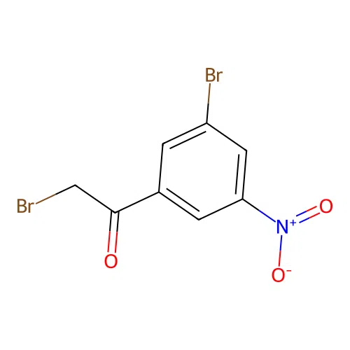 2-Bromo-1-(3-bromo-5-nitrophenyl)ethanone structure