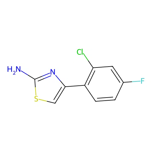 4-(2-Chloro-4-fluorophenyl)-2-thiazolamine structure