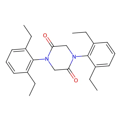 1,4-Bis(2,6-diethylphenyl)-2,5-piperazinedione structure