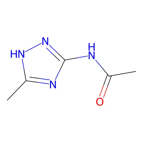 N-(3-methyl-1H-1,2,4-triazol-5-yl)acetamide structure