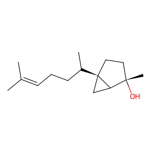 trans-Sesquisabinene hydrate structure